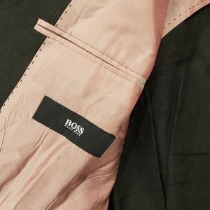 Beautiful black linen Hugo Boss half lined blazer